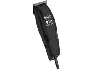 Wahl 100 Series vezetékes elektromos hajvágó gép fekete színben, fehér hátteren