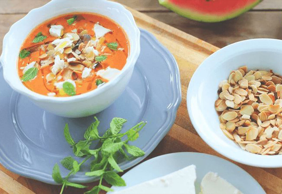 Gazpacho görögdinnyével