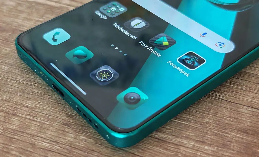 Realme GT 7 applikációk a képernyő alján