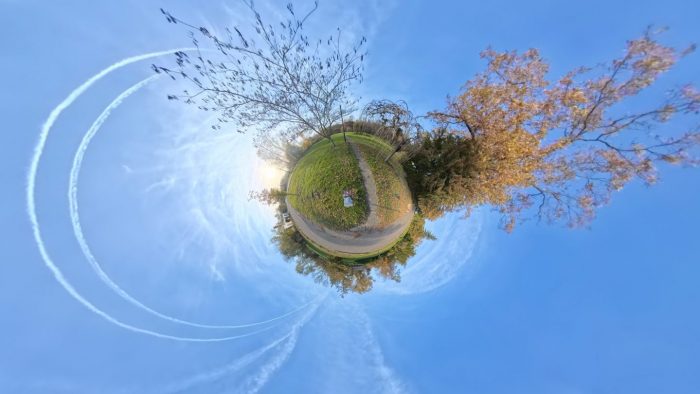 Egy 360 fokos fotó Tiny Planet szögből