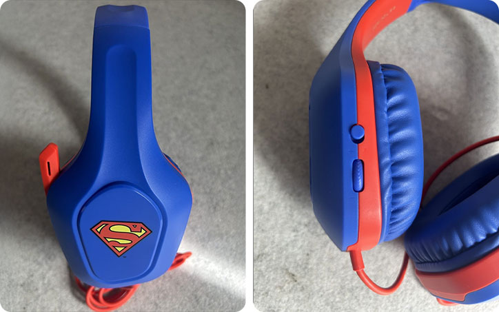 (A Superman logó és a vezérlőgombok)
