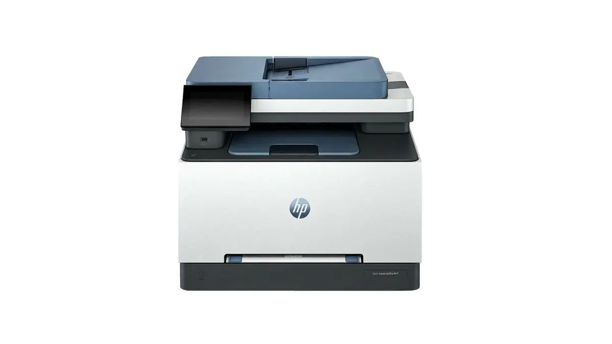 Frontalansicht des Multifunktionsdruckers HP Color LaserJet Pro MFP 3302fdwg.