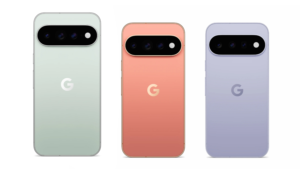 Das Google Pixel 11 Pro XL, das Pixel 11 Pro und das Pixel 11 vor weißem Hintergrund.