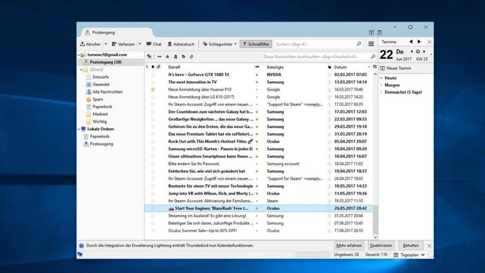 Windows 10: Die 6 besten E-Mail-Programme | MediaMarkt