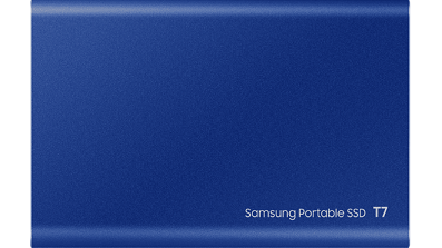 Samsung Portable SSD T7 Ansicht von der Rückseite