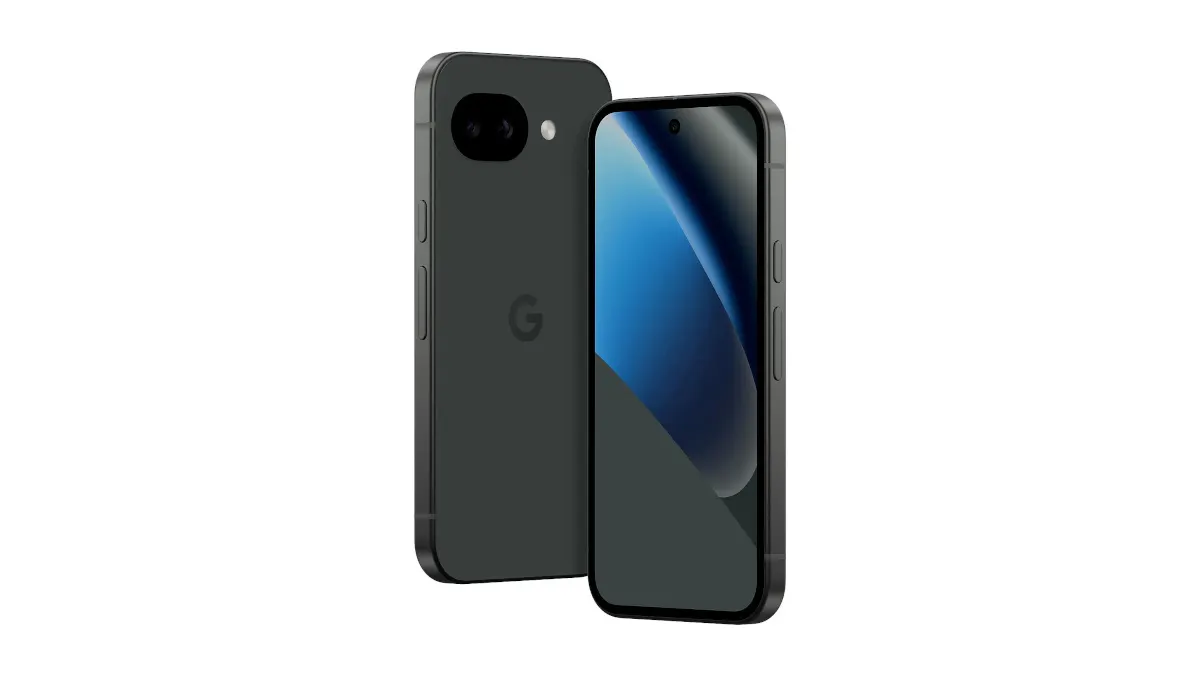 Das Google Pixel 10a von der Rück- und Frontseite.