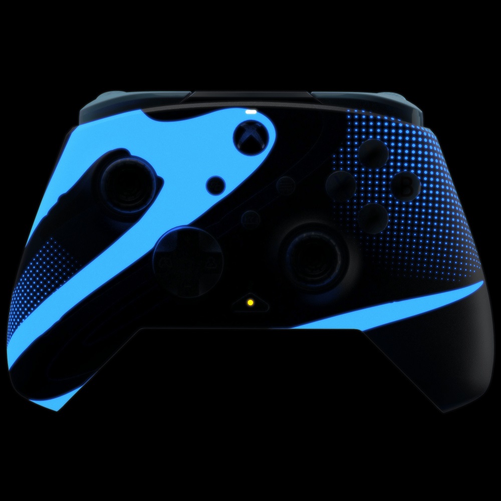 PDP LLC Rematch Glow Advanced Controller Blue Tide