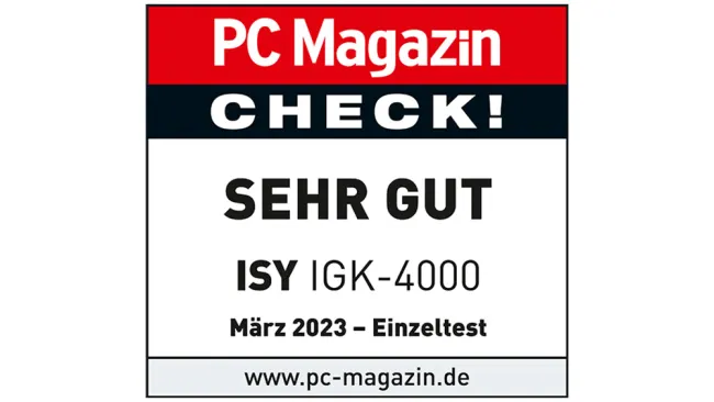 Auszeichnung ISY IGK-4000 Gaming-Tastatur