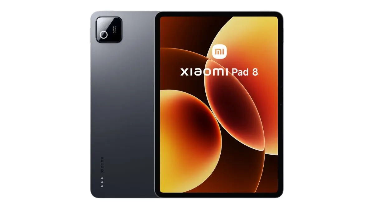 Das Xiaomi Pad 8 Pro vor weißem Hintergrund.