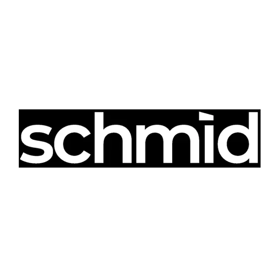 Schriftzug "schmid" in weißen Buchstaben auf einem schwarzen Rechteck, zentriert auf einem weißen Hintergrund.