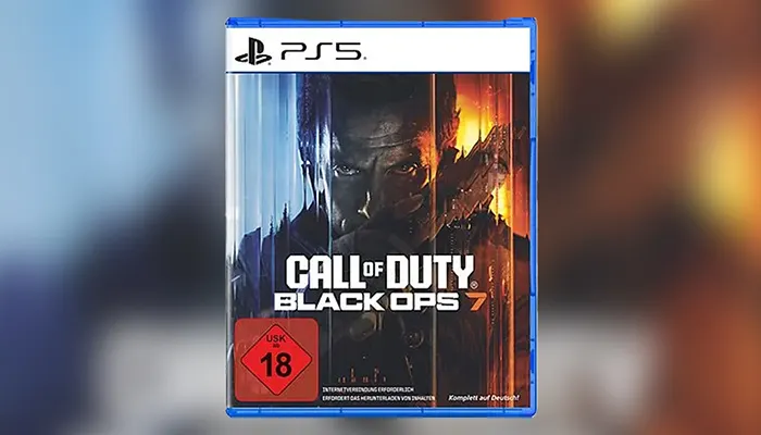 Call Of Duty-Black Ops 7 von Activision Blizzard mit den Studios Treyarch und Raven Software in der PlayStation 5-Variante, mit Verweis USK ab 18.