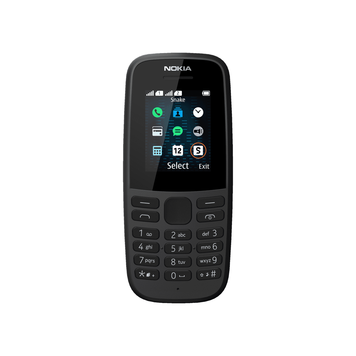 NOKIA 105 Mobiltelefon von vorne