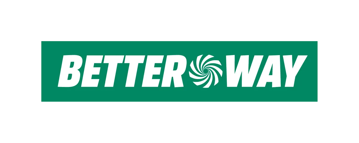 Das BetterWay Logo, bestehend aus grünem Hintergrund mit dem weißen Text "BETTER WAY".
