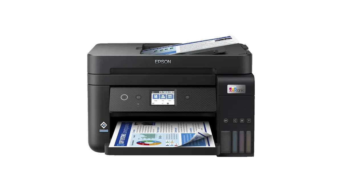 Der Epson EcoTank ET-4850 vor weißem Hintergrund.
