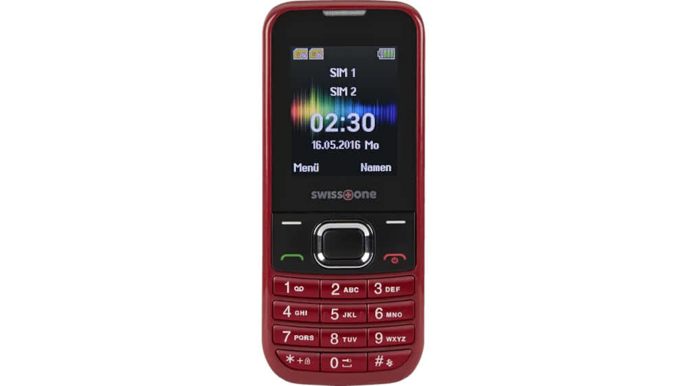 Swisstone SC 230 rot-schwarzes Handy mit Tastatur