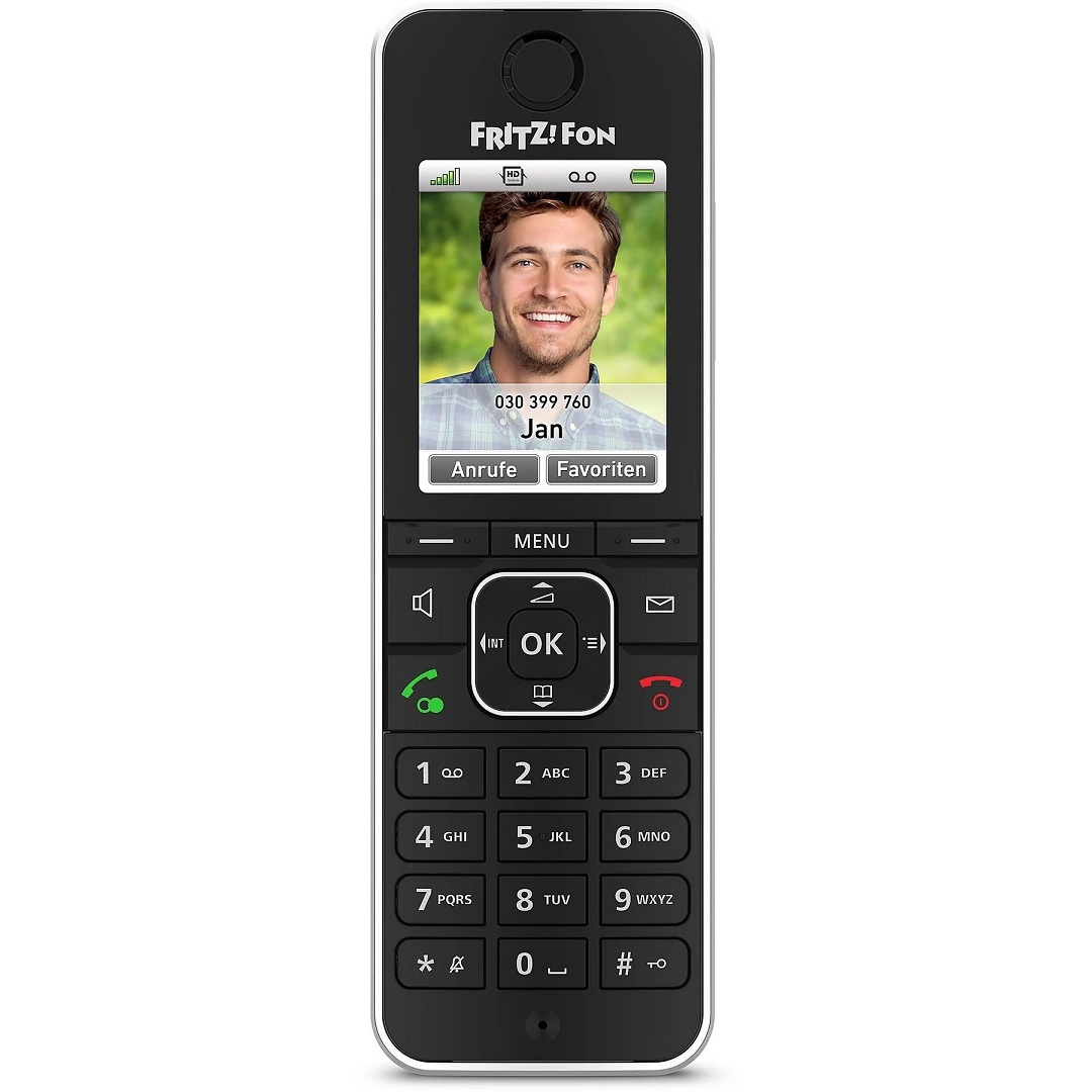 AVM FRITZ!Fon C6, HD Schnurloses Telefon, Weiß