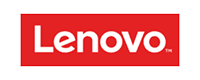 Rotes Markenlogo von Lenovo