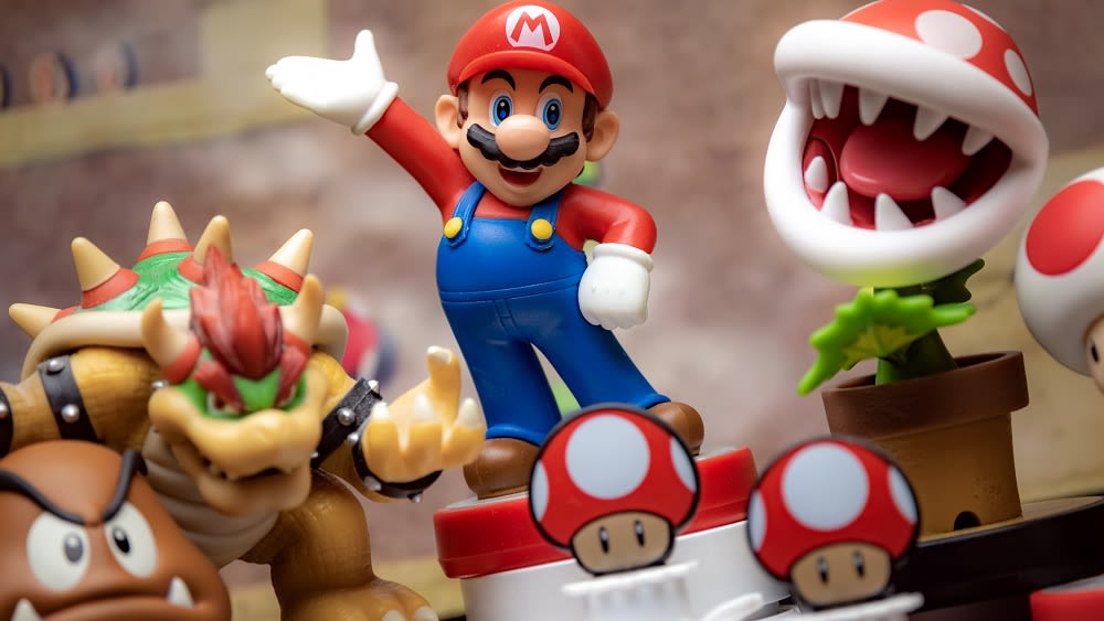 Nintendo Spielfiguren wie Mario