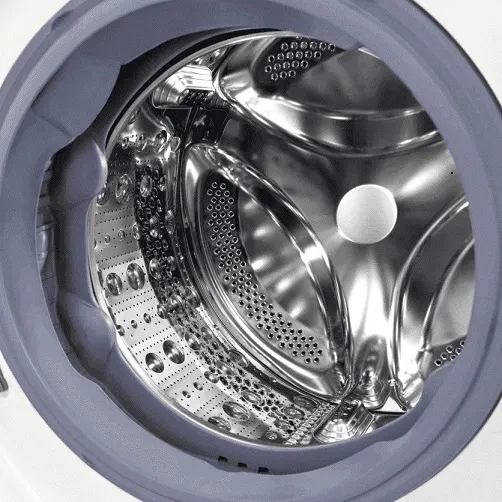 Nahaufnahme der Trommel der LG F6WV709P1 Waschmaschine