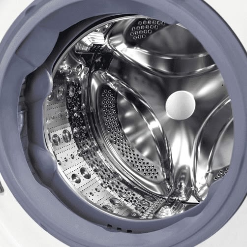 Nahaufnahme der Trommel der LG F6WV709P1 Waschmaschine