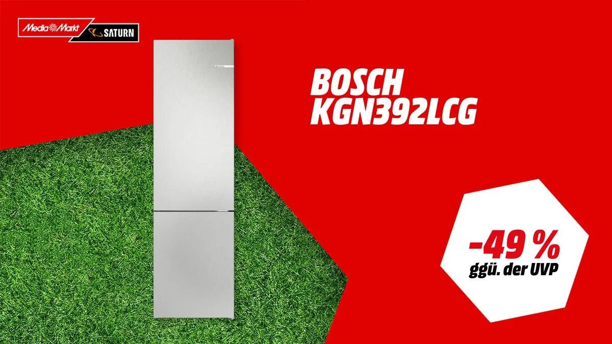 BOSCH KGN392LCG Serie 4 Kühlgefrierkombination in Metall-Optik, 363 Liter, 2030 mm hoch