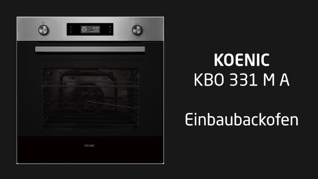 KOENIC KBO 331 M A, Backofen | MediaMarkt