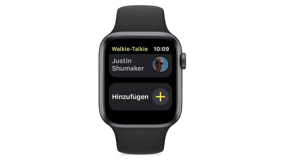 Apple Watch mit Kontaktdaten 