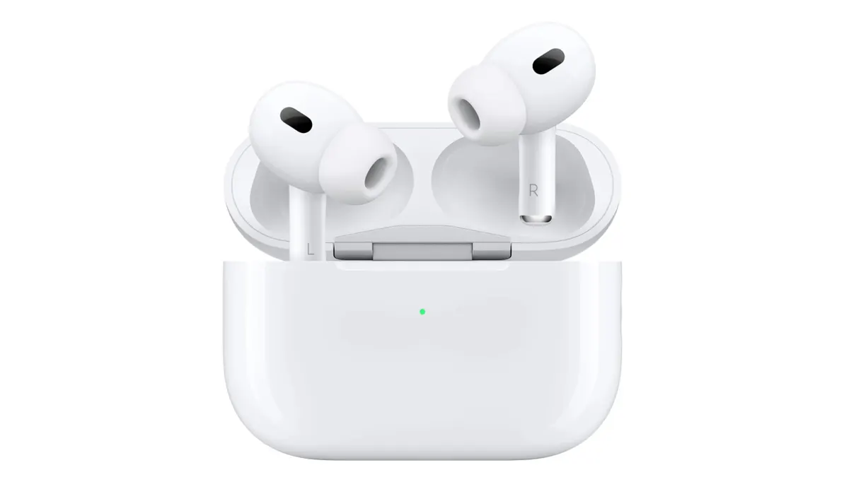 Produktbild der Apple AirPods Pro mit MagSafe Case in weiß.