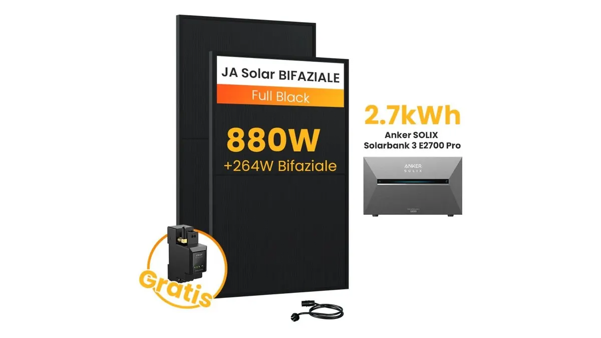 Das Anker Solix Solarbank 3 E2700 Pro Set vor weißem Hintergrund.