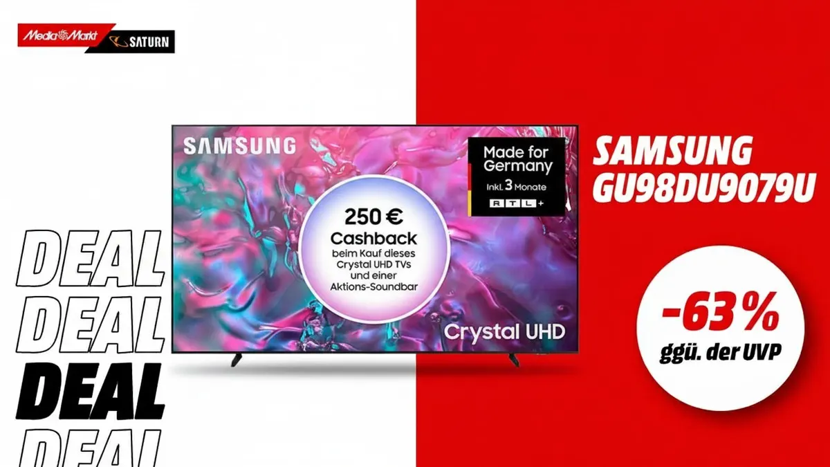 SAMSUNG GU98DU9079U LED TV 98 Zoll mit UHD 4K Auflösung