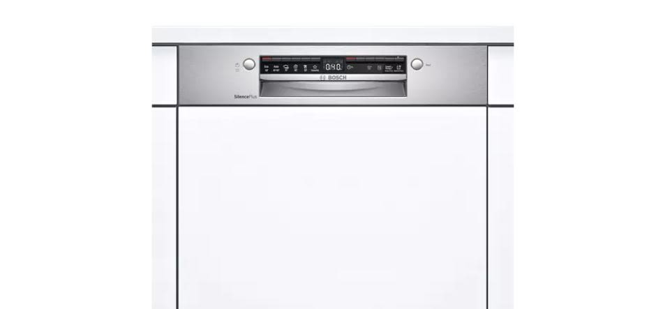 Teilintegrierte Spülmaschinen bekommen mit der passenden Küchenfront das richtige Design.