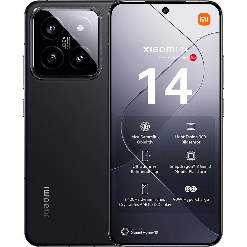 XIAOMI 14 512 GB Black Dual SIM bei MediaMarkt