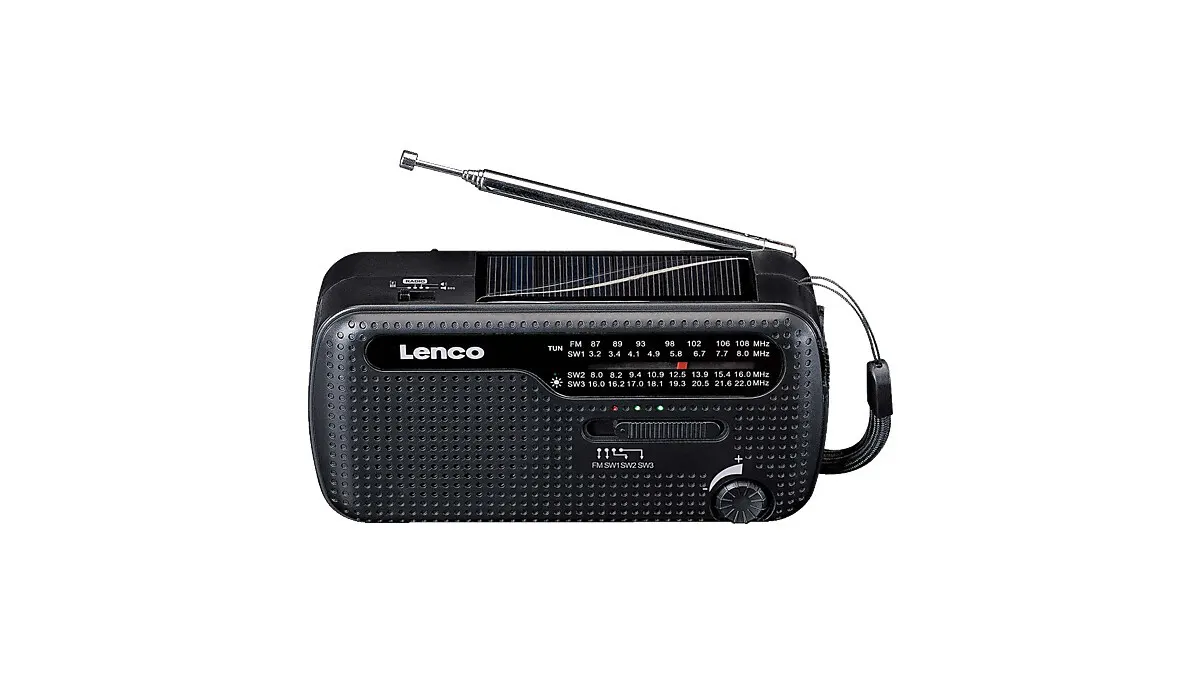 Das Lenco MCR-113BK vor weißem Hintergrund.