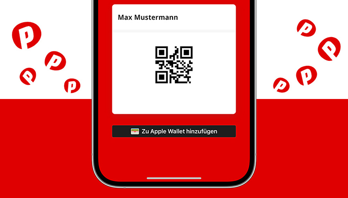 Auf einem Smartphone wird die digitale Kundenkarte als QR-Code in der MediaMarkt App angezeigt.