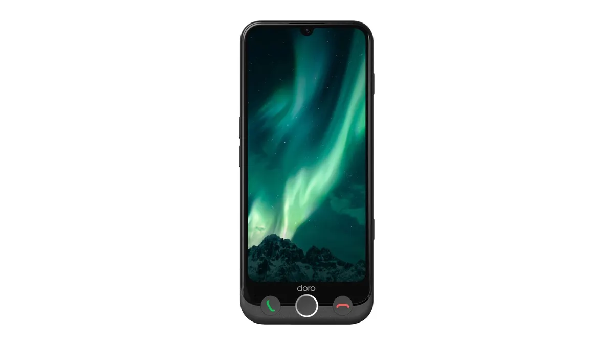 Das Doro Aurora A30 vor einem weißen Hintergrund.