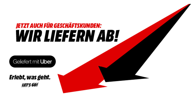 Sofort-Lieferung mit Uber.