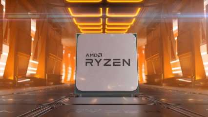 Das Bild zeigt den AMD Ryzen Prozessor in einer futuristischen Umgebung.