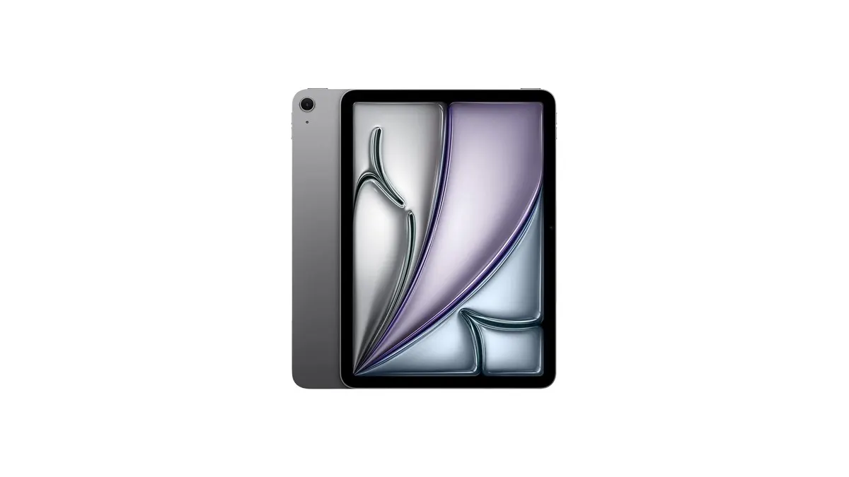 Das Apple iPad Air vor weißem Hintergrund.