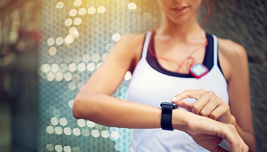 Frau Smartwatch Fitness