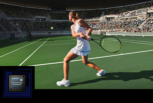 Erlebe KI-gestützte 8K Bildqualität, die durch 20 neuronale Netzwerke optimiert wird.