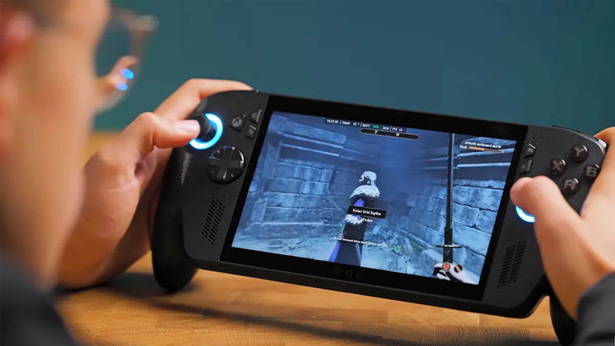 Ilias spielt auf dem ROG Xbox Ally X The Elder Scrolls IV Oblivion Remaster.