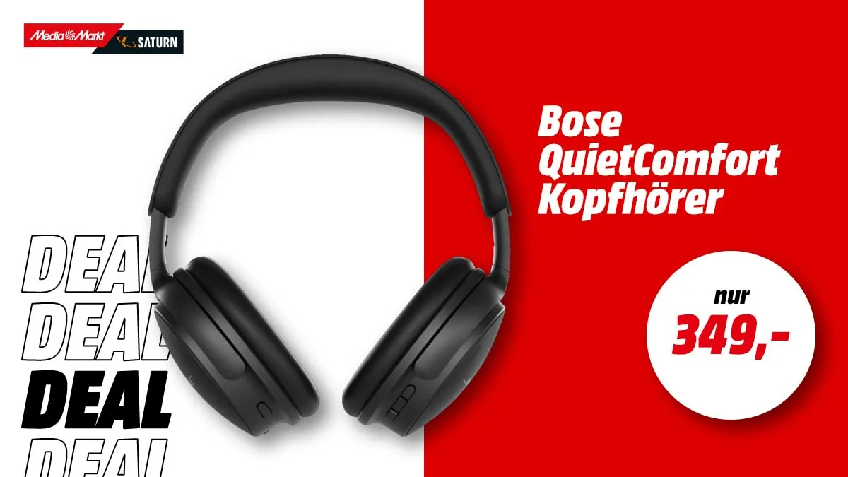 Bose QuietComfort Kopfhörer 2. Gen. in Schwarz – Over-ear Bluetooth-Kopfhörer im Angebot bei MediaMarkt
