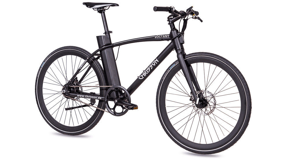 Ein schwarzes Eoctant-E-Bike der Firma Chrisson