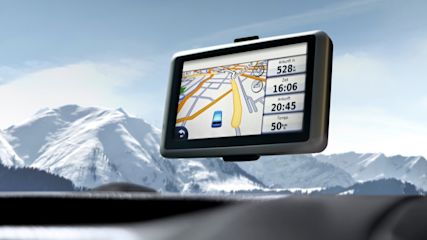Navi in einem Auto