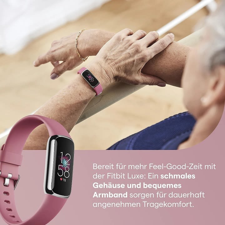 Fitness Tracker Damenuhr Schmales Handgelenk Fitbit Luxe Fitbit