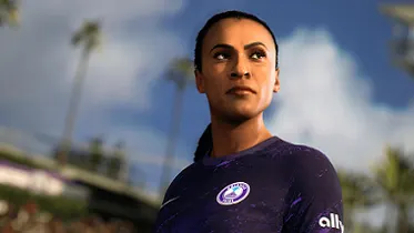 Eine weibliche Fußballspielerin aus EA SPORTS FC 24 - PS5