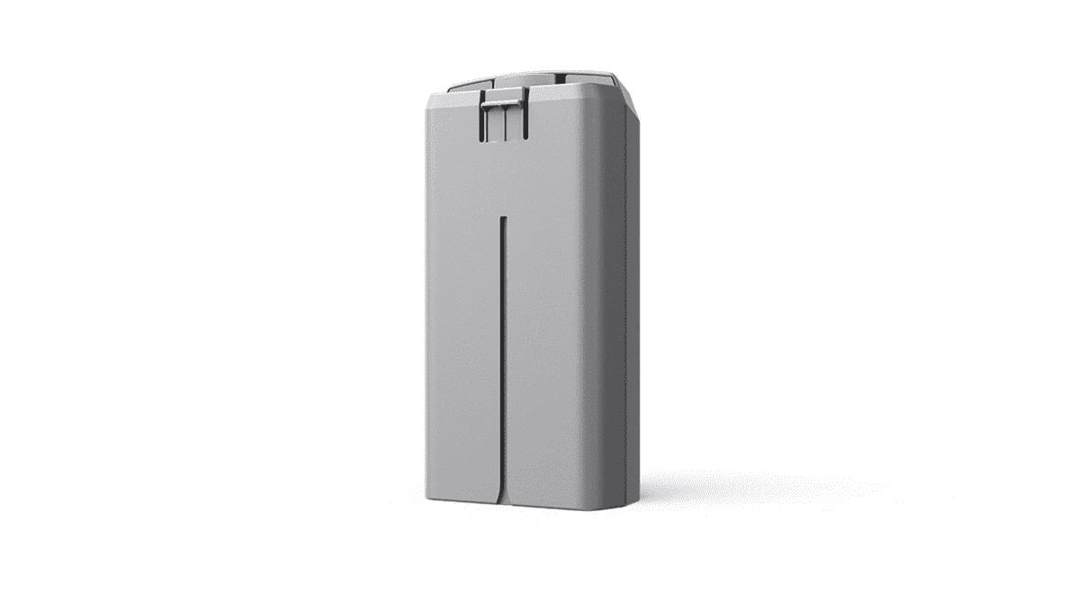 Der DJI MINI 2 Akku Akku Grau von schräg vorne