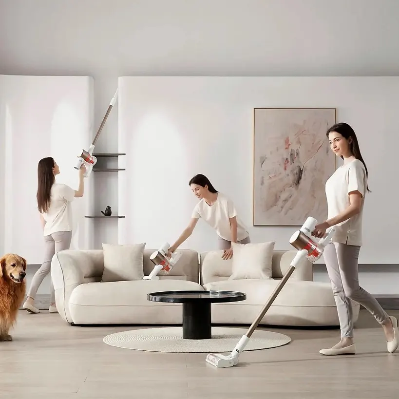 Der XIAOMI Vacuum Cleaner G10 Plus Stielsauger kann alle Böden sowie an den Wänden und Möbeln saugen