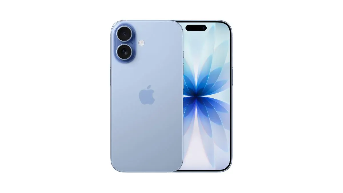 Das Smartphone Apple iPhone 17 vor weißem Hintergrund.