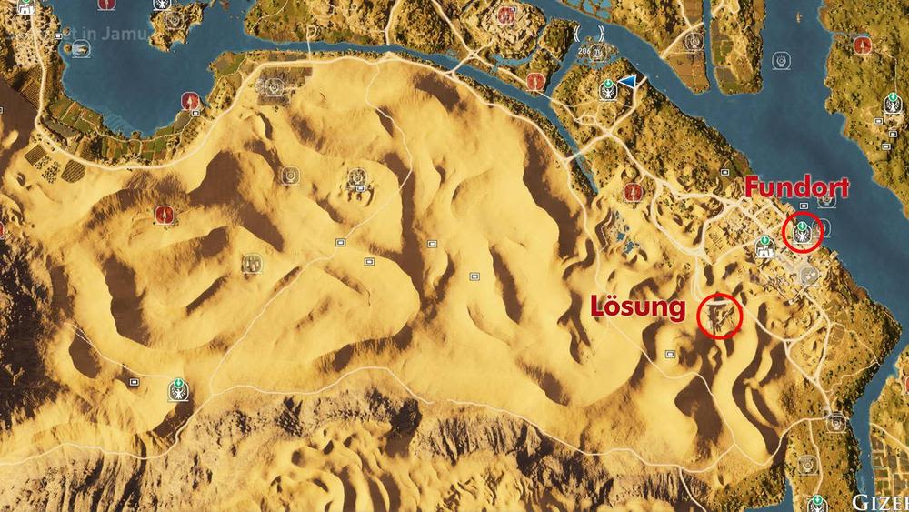 Letopolis – Der Neue in der Stadt-Rätsel: Standort auf der Ingame-Karte.